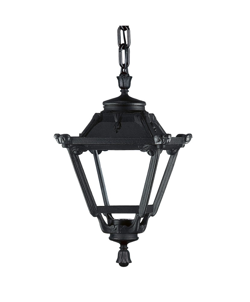 Suspensión clásica INDURA MINI 4 IP55 E27 42W Negro | Novolux