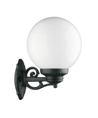 Aplique clásico INDURA GLOBO IP55 E27 70W Negro | Novolux