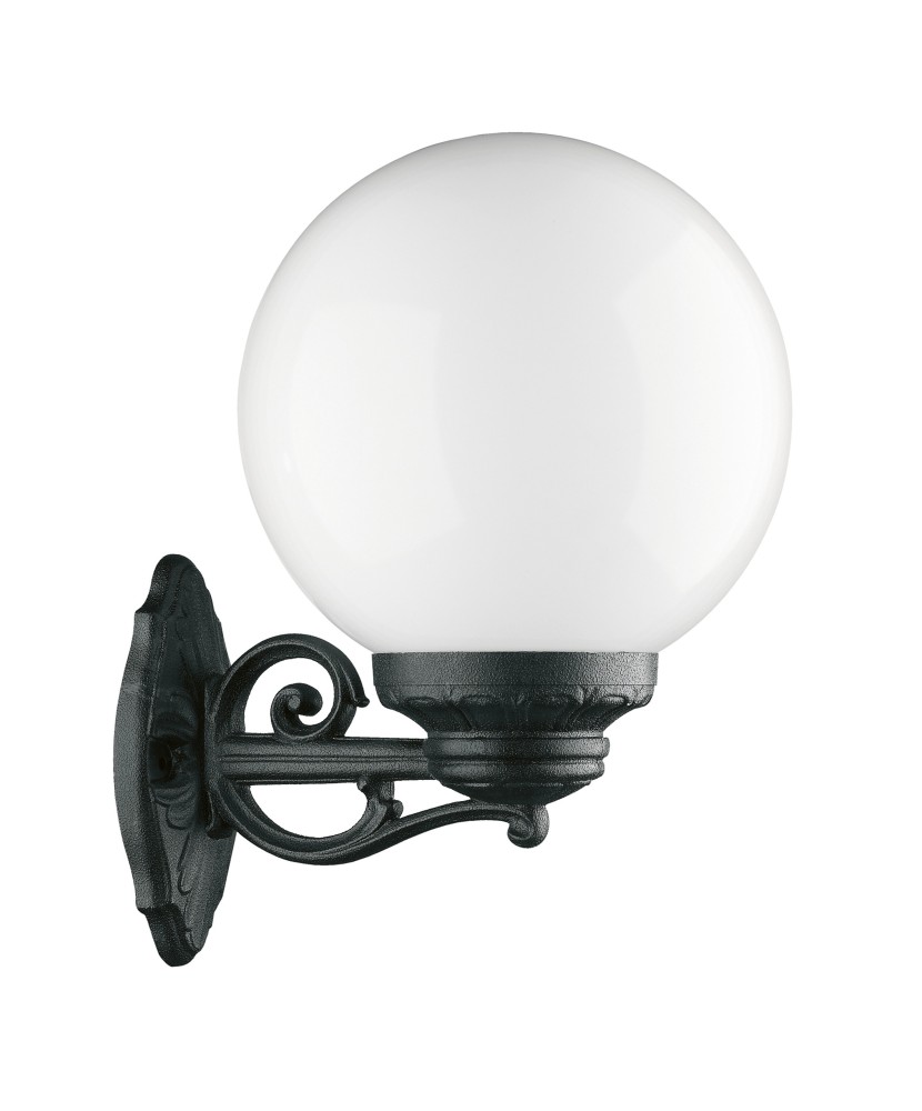 Aplique clásico INDURA GLOBO IP55 E27 70W Negro | Novolux