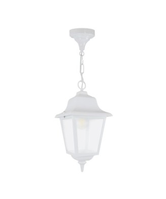 Suspensión clásica ROB IP44 E27 42W Cristal matizado Blanco | Novolux