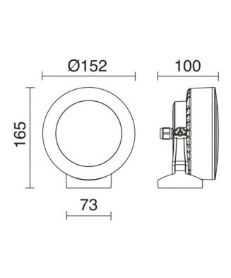 Proyector superficie tilt NAPOLES | Novolux