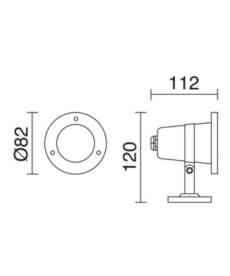 Proyector sumergible tilt SEDNA IP68 GU5.3 35W Inox | Novolux