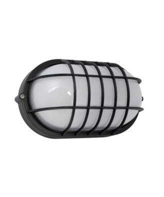 Aplique IVER Oval Grid IP65 LED SMD AC 13W 1790lm CRI80 3000K Negro