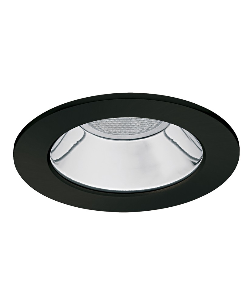 Empotrable techo SILVER Fixed Round IP30 GU10 50W Negro