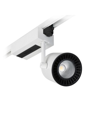 Proyector carril tilt PROTEUS LED COB 38W 2281lm 40º Blanco