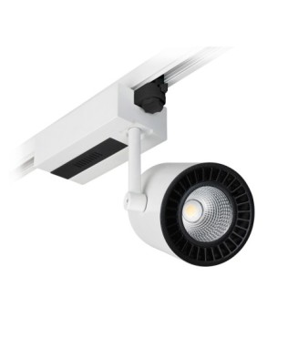 Proyector carril tilt PROTEUS LED COB 38W 4717lm CRI90 40º Blanco