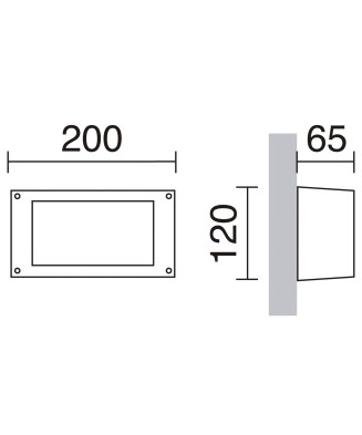 Aplique DEVON Rectangle S | Novolux