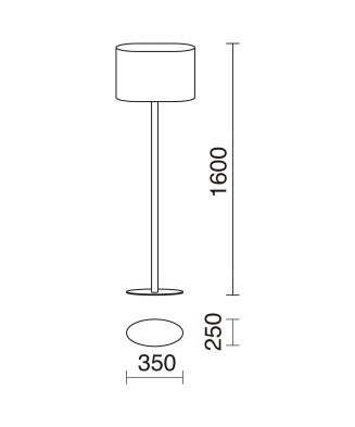 Pie de salón OVAL Blanco | Novolux