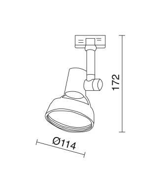 Proyector carril NESSO Negro | Novolux