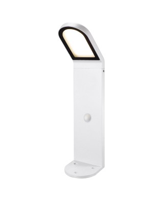 Baliza CASTELLO IP54 LED SMD 9W 711lm CRI80 3000K 103º Crepuscular,Movimiento 495mm Blanco | Novolux