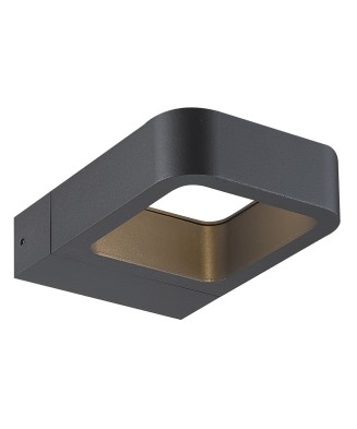 Aplique ARSEN IP54 LED COB 7W 710lm(337lm) CRI80 3000K 160º up-down Antracita | Novolux