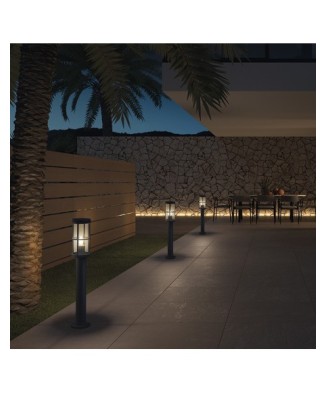 Baliza LUG IP54 E27 18W 650mm Antracita | Novolux