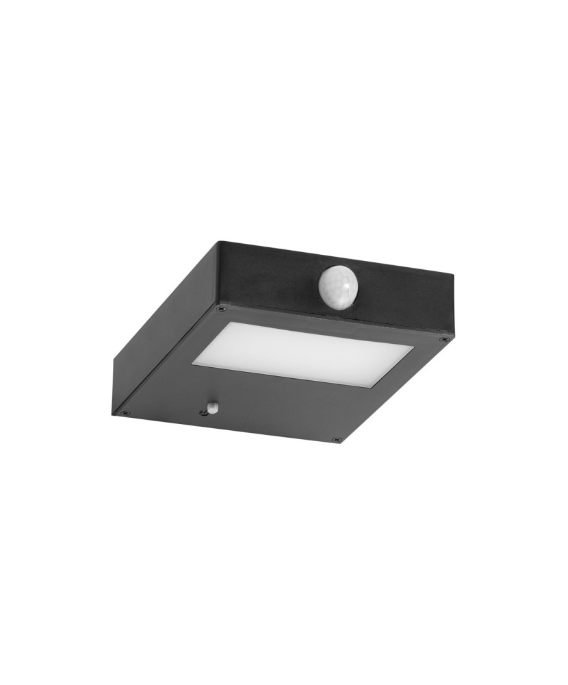 Aplique solar TONA Movimiento Negro | Novolux