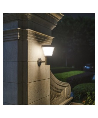 Aplique solar ERGO IP65 LED Crepuscular Negro | Novolux