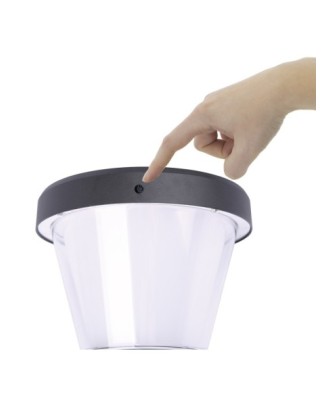 Baliza solar ERGO IP65 LED SMD 4.50W 435lm(250lm)/445lm(250lm) CRI80 3000K/4000K 90º Crepuscular 380mm Negro | Novolux