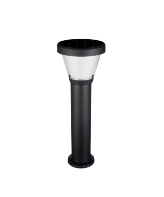 Baliza solar ERGO IP65 LED SMD 4.50W 435lm(250lm)/445lm(250lm) CRI80 3000K/4000K 90º Crepuscular 680mm Negro | Novolux