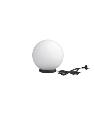 Luminaria de suelo/sobremesa GLOU IP44 E27 15W Negro | Novolux