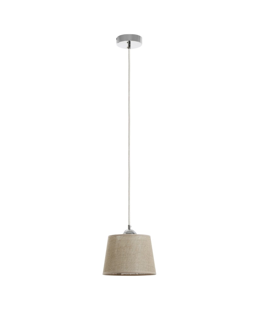 Suspensión A TU ESTILO E27 60W Beige Cromo | Novolux