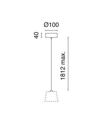 Suspensión A TU ESTILO E27 60W Beige Cromo | Novolux