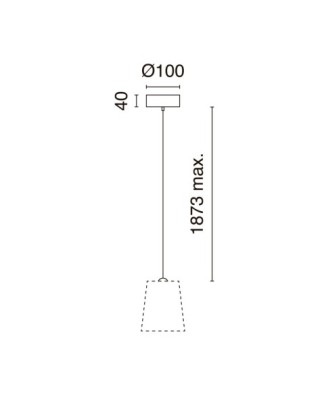 Suspensión A TU ESTILO E27 60W Beige Cromo | Novolux