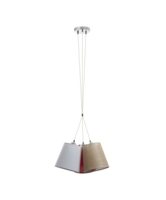 Suspensión A TU ESTILO E27 42W Beige Cromo | Novolux