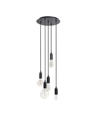 Suspensión A TU ESTILO E27 5x60W Negro | Novolux