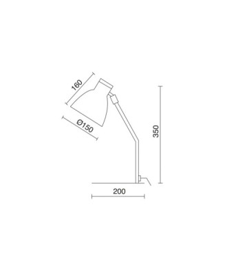 Sobremesa tilt VALAN E27 60W Blanco | Novolux