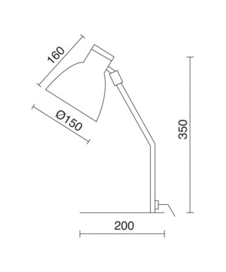 Sobremesa tilt VALAN E27 60W Blanco | Novolux