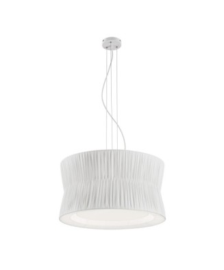 Suspensión CORA E27 3x60W Encintado blanco | Novolux