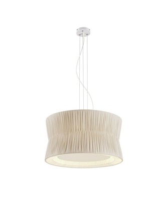 Suspensión CORA E27 3x60W Encintado beige | Novolux