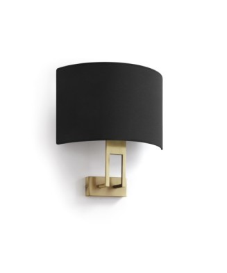 Aplique CLASSICAL E27 40W Oro Algodón negro | Novolux