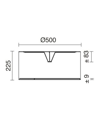 Pantalla DIAGONAL Blanco sintético | Novolux