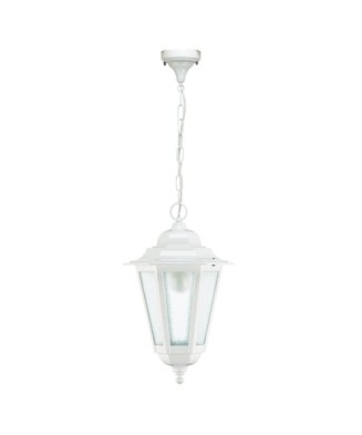 Suspensión clásica ELITE 6 IP44 E27 42W Cristal matizado Blanco | Novolux